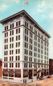 Ideal Building 17Th And Champa Streets Denver Massachusetts MA Vintage Postcard