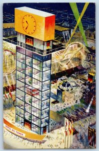 1960 Toronto Canada Postcard Shell Oil Tower National Exhibition Princes Gates