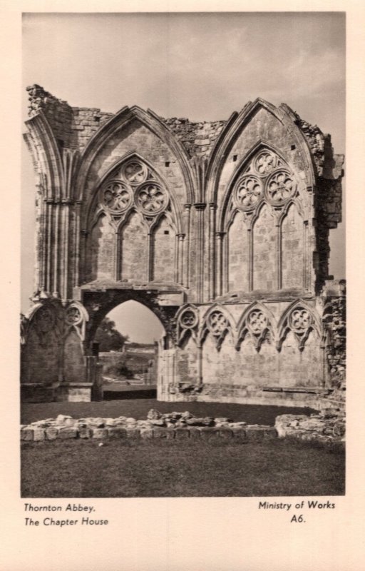 Thornton Abbey Chapter House Lincolnshire Old Postcard