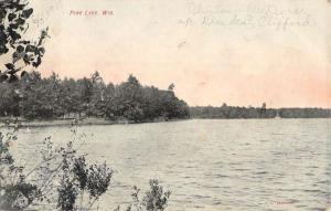 Pine Lake Wisconsin Scenic Waterfront View Antique Postcard K83380