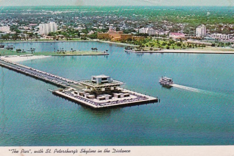 Florida St Petersburg The Pier With Skyline In The Distance 1980