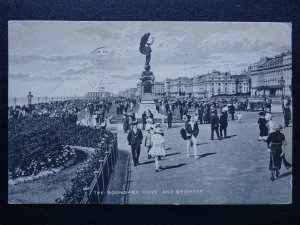 Sussex HOVE & BRIGHTON The Boundary ANIMATED SCENE c1920s Postcard