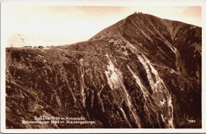 Czech Republic Krkonose Snezka Schneekoppe Riesengebirge Poland RPPC C129