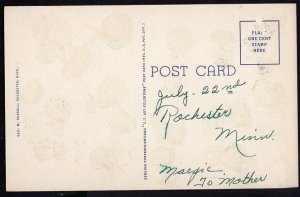 Minnesota ROCHESTER Overlooking Silver Lake the Clinic in the Distance LINEN