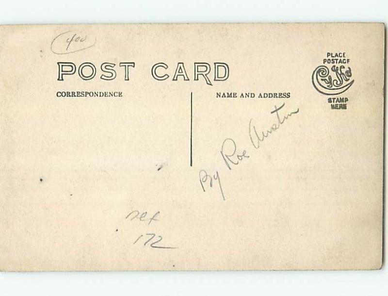 Pre-1920's rppc TOWER STRUCTURES BEHIND YARD FOR LIGHT INDUSTRIAL USE HM0614