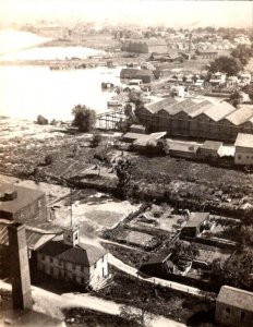 RPPC  Harbor  - Real Photo Postcard  c1917