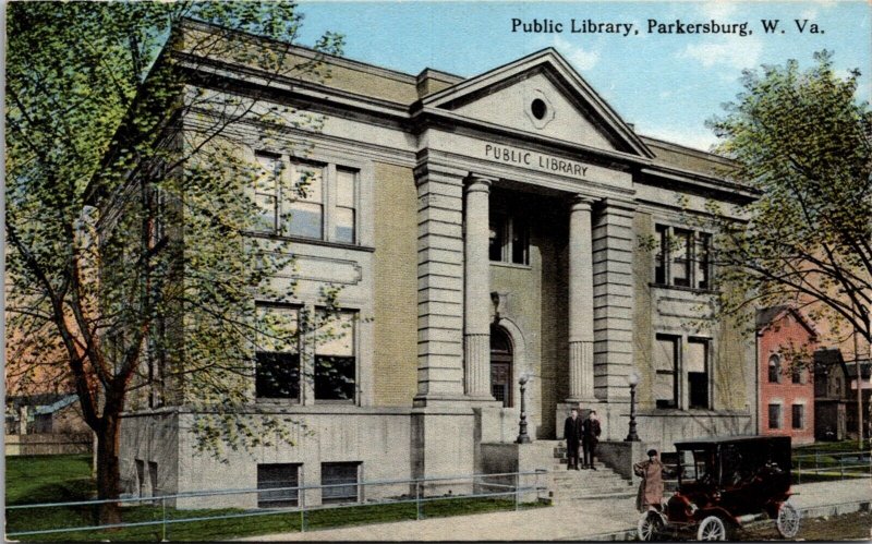 Postcard Public Library in Parkersburg, West Virginia