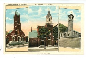 DE - Wilmington. Roman Catholic Churches: Sacred Heart, St Peter's & St Paul's