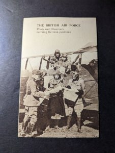 Mint England Military Aviation RPPC Postcard British Air Force Pilots Observers