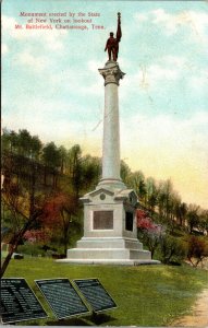 Vtg 1910s Monument on Lookout Mountain Battlefield Chattanooga TN Postcard