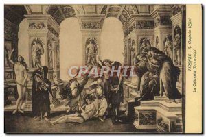 Old Postcard R Florence Uffizi Gallery Botticelli The Calunnia