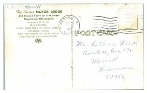 1973 The Curtis Motor Lodge, Minneapolis, MN Postcard