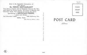 El Fenix Restaurant Postcard