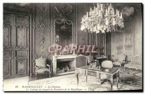 Old Postcard Rambouillet The castle's study of the President of the Republic