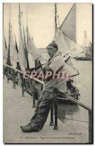 Postcard Old Honfleur Type Old Fisherman Honfleurais TOP