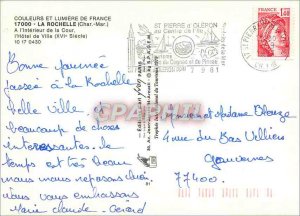 Modern Postcard La Rochelle (Char Mar) At the Interior Court Hotel de Ville (...