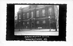 Hagerstown MD Washington County, Real Photo Postcard