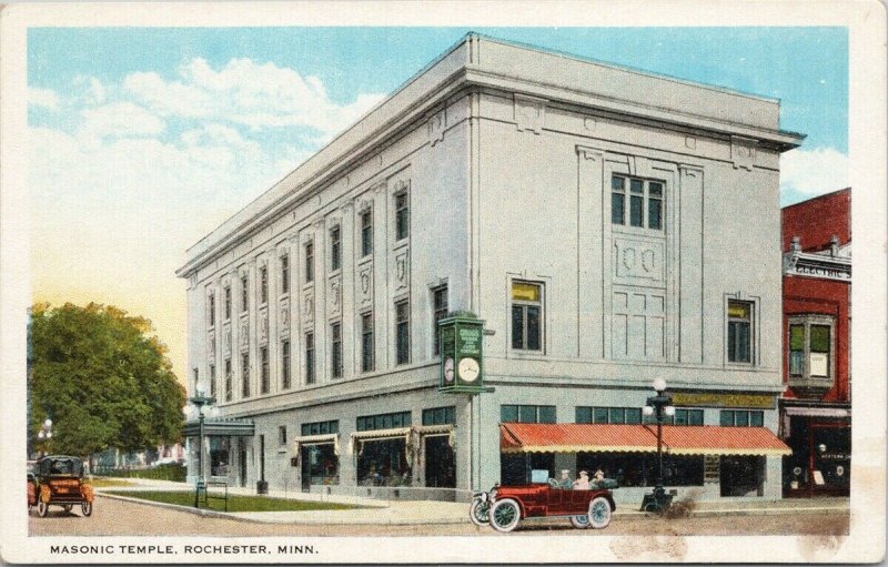 Masonic Temple Rochester MN Minnesota Unused Bloom Bros Postcard F78