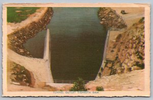 Tunnel Outlet Tionesta Dam Northwestern Pennsylvania Pa Vintage Postcard