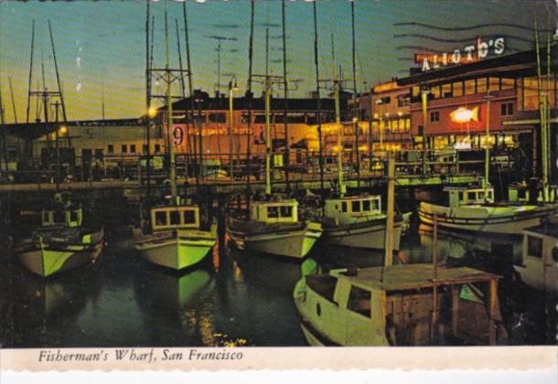 California San Francisco Fisherman's Wharf At Night