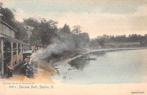 Dayton Ohio Fairview park Mini Train Vintage Postcard AA7616