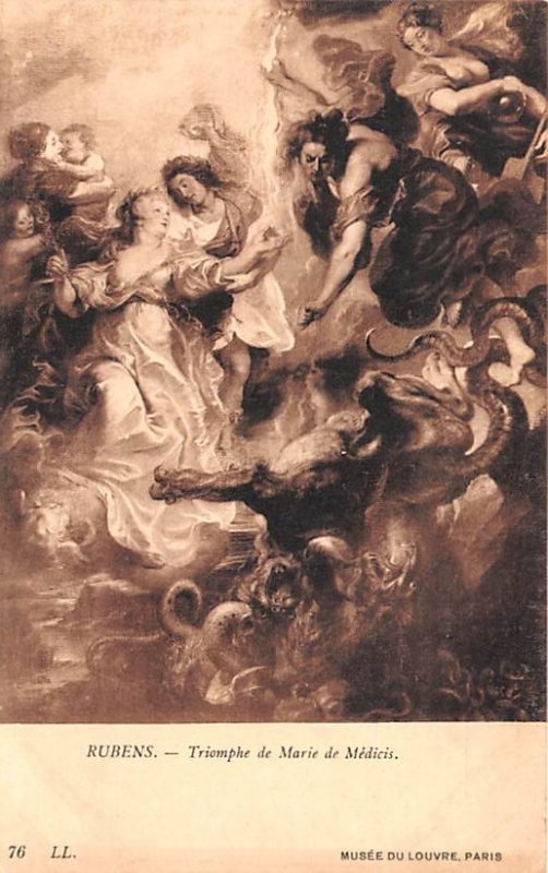 Triomphe de Marie de Medicis - Rubens Musee du Louvre, Paris Artist Unused 