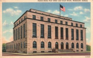 Vintage Postcard 1949 United States Post Office & Court House Hammond Indiana