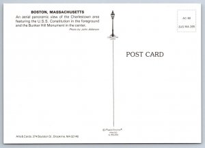USS Constitution, Old Ironsides, Boston Massachusetts, Aerial View Postcard