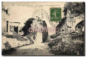 Old Postcard Coucy Le Chateau La Porte De Soissons Outdoor