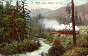 Oregon Train At Cow Creek Canon 1910