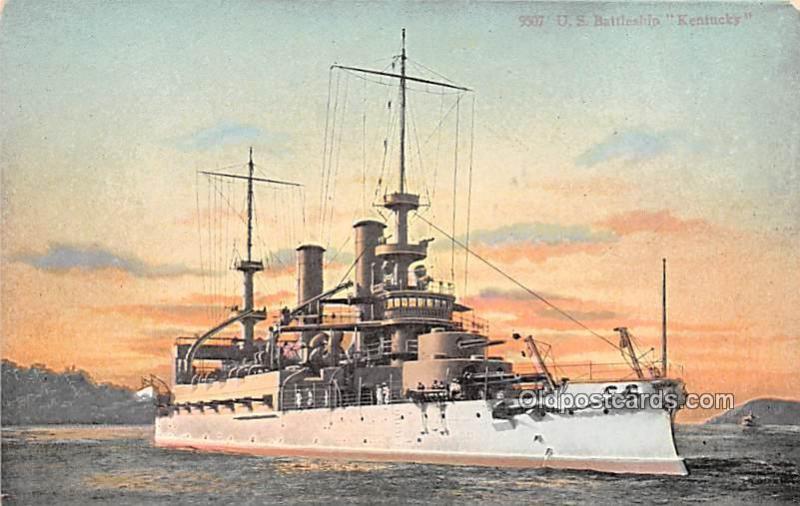 US Battleship Kentucky Military Battleship Unused 