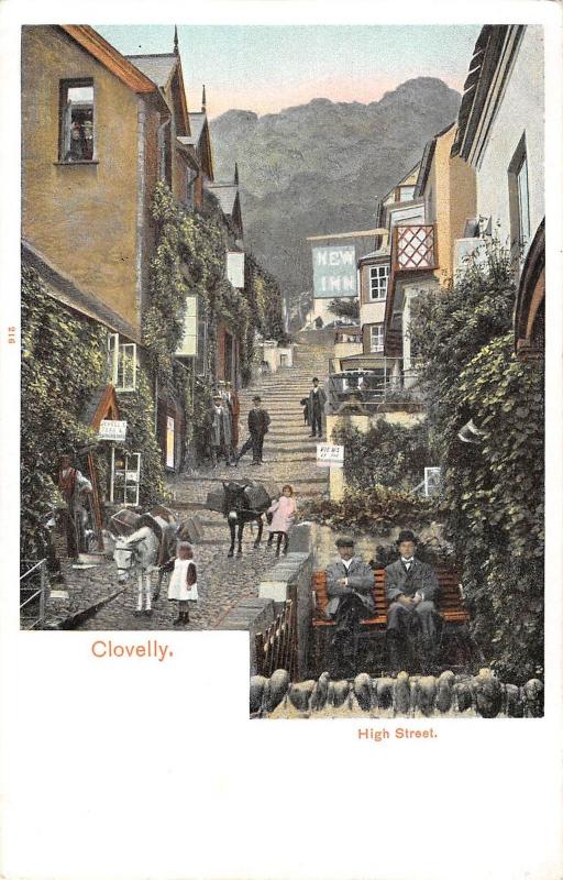 uk19760  high street clovelly uk