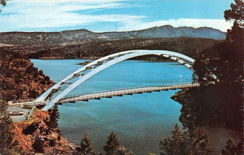 UT, Utah  CART CREEK BRIDGE Over FLAMING GORGE LAKE  c1970's Chrome Postcard