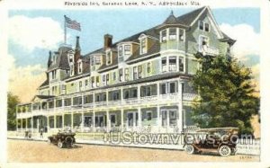 Riverside Inn - Saranac Lake, New York NY Postcard