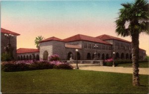 Hand Colored Postcard Building at Stanford University California~134053