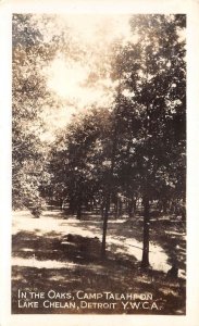 Detroit Michigan Camp Talahi YWCA In the Oaks Real Photo Postcard AA110995