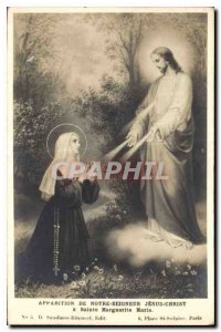 Postcard Ancient Apparition of Our Lord Jesus Christ Salute Margaret Mary