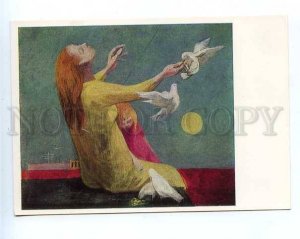 181121 peace pigeons by Refregier old postcard