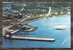 dc629 - DALHOUSIE NB 1983 Brunswick Mining Ship Loading Complex Aerial View