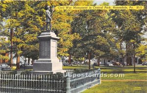 Civil War Monument, Central Park - Honesdale, Pennsylvania