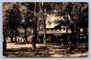 J96/ Garner Iowa RPPC Postcard c1910 German M.E. Camp Grounds  330