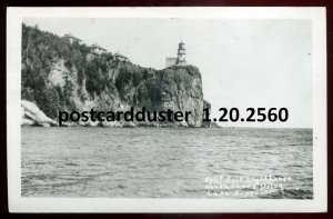 h3802 - SILVER BAY Minnesota 1953 Split Rock Lighthouse. Real Photo Postcard