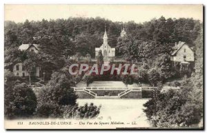 Old Postcard Bagnoles De L & # 39Orne A View From Square Melodion