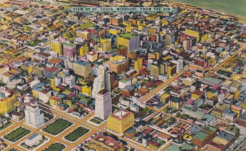 Missouri St Louis Aerial View 1953