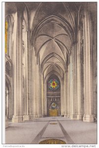 Hand Colored PC: Interior View, Cathedral of St. John the Divine, Nave Lookin...