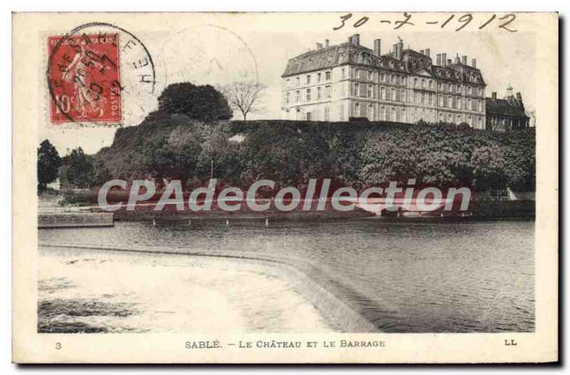 Postcard Old Sand Le Chateau and Dam