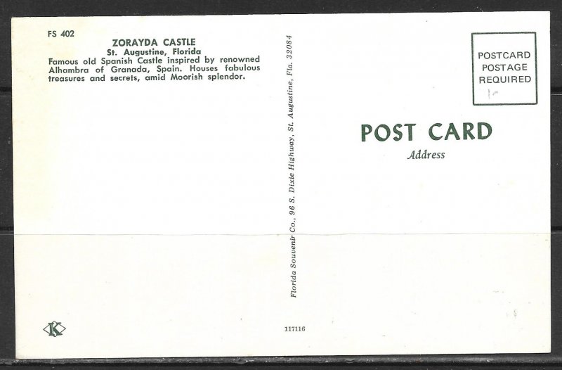 Florida, St Augustine - Zorayda Castle - [FL-343]