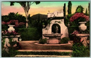 Il Brolino Mary Stewart Residence Santa Barbara CA UNP Albertype Postcard J4