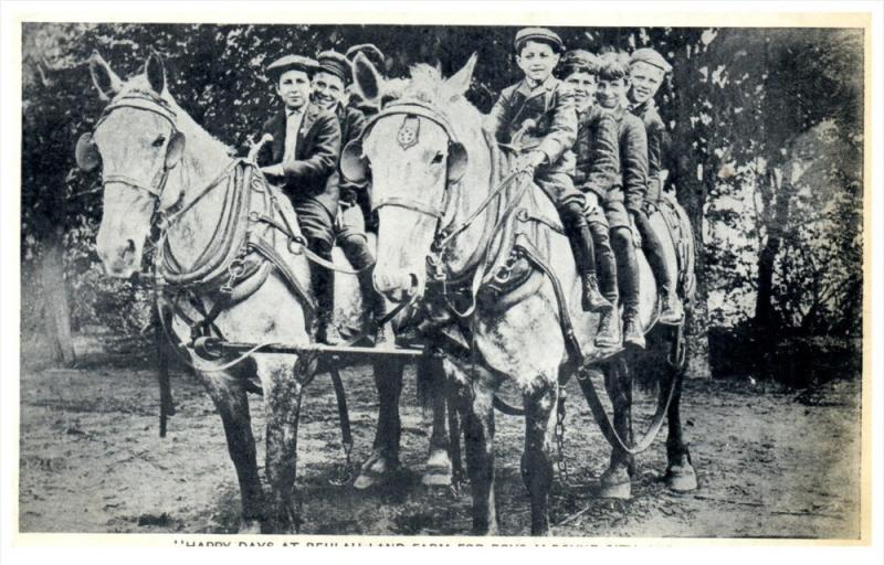 823 MI Boyne City  Beulah Land Farm for Boys, Riding Plow Horses