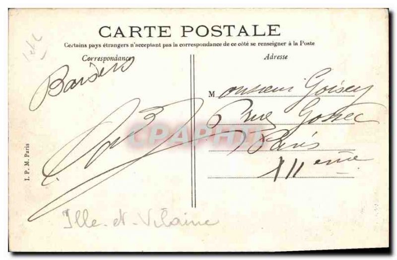 Postcard Old Luynes Le Chateau and Staircase